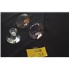 Image 1 : CRYSTAL PERFUME BOTTLE & CRYSTAL DIAMONDS (CLEAR & PINK) (3 PCS)