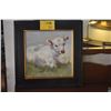 Image 1 : FRAMED OIL PAINTING, COW; BY LINDA ST. CLAIR (20" X 20")