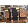Image 4 : VINTAGE BRASS CANDLE HOLDERS (PAIR)