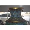 Image 5 : 25" CHINESE CLOISONNE VASE (DOES NOT INCLUDE STAND)