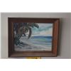 Image 2 : FRAMED OIL ON ART BOARD, SEASHORE; SIGNED G. GARRIDA 1944
