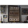Image 1 : FRAMED AFRICAN MUD CLOTH KNOWN AS BOGOLANFINI (56" X 72")