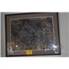 Image 1 : KOA FRAMED WATERCOLOR, PETROGLYPHS; SIGNED SALLY R. SIMMER '90 (37" X 30")