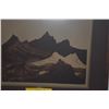 Image 2 : KOA FRAMED BLOCK PRINT TITLED "MANY VIEWS"; SIGNED S. HASENYAGER 9/50 (20 1/2" 17 1/2")