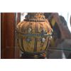 Image 3 : VINTAGE JEWELED BRASS TEA OR COFFEE POT W/EGYPTIAN SCARAB DESIGN W/STAND