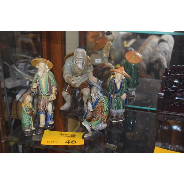 COLLECTION OF MUD MEN FIGURES (4 PCS)