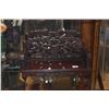 Image 5 : CHINESE PEWTER TEAPOT W/REVERSE PAINTED GLASS PANELS & MINIATURE CHINESE SOFA (2 PCS)