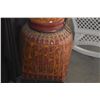 Image 3 : HAND PAINTED LACQUERED BAMBOO RICE STORAGE BASKET