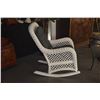Image 3 : WHITE WICKER ROCKING CHAIR