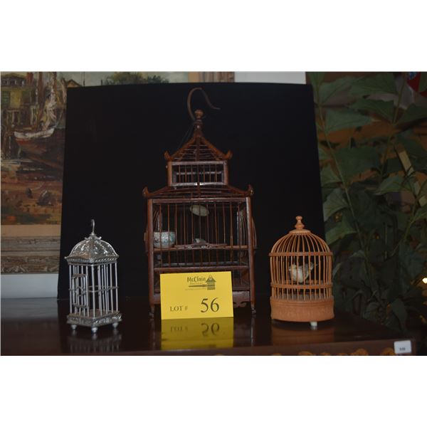 DECORATIVE BIRD CAGES (3 PCS)