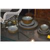 Image 2 : HEATH CERAMICS STONEWARE SERVING BOWLS, PLATES, SOUP & SALAD BOWLS, CUP & SAUCERS IN A RUSTIC GRADIE