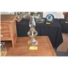 Image 1 : CLEAR GLASS HURRICANE OIL LAMP