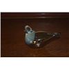 Image 2 : MIXED LOT: FRENCH CRYSTAL EGG, GLASS BIRD FIGURINE & HURRICANE CANDLE HOLDER (3 PCS)