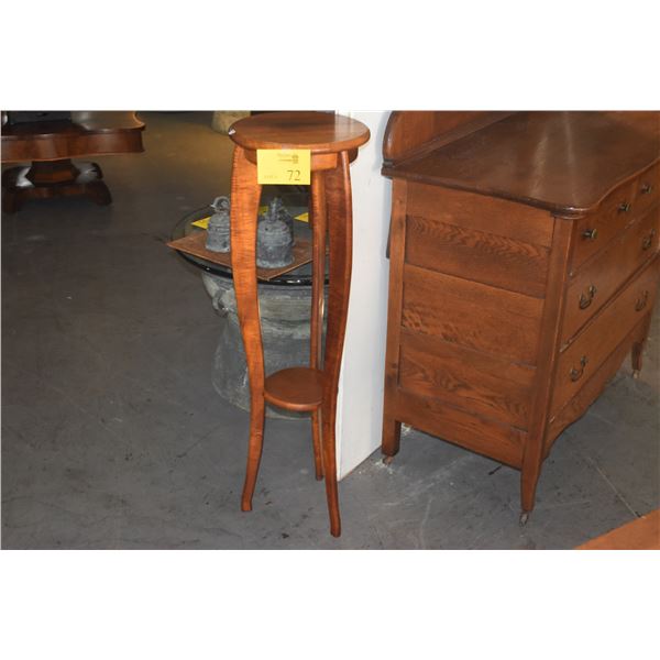 39" KOA PLANT STAND W/CURLY KOA LEGS