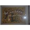 Image 2 : KOA FRAMED WOODBLOCK, HAWAIIAN MUSICIANS; SIGNED HON C. HEE 23/27 (27 1/2" X 22 1/2")