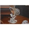 Image 2 : CRYSTAL SWORDFISH & DOLPHIN (SIGNED) FIGURINE & IRIDESCENT SNAIL PAPERWEIGHT (3 PCS)
