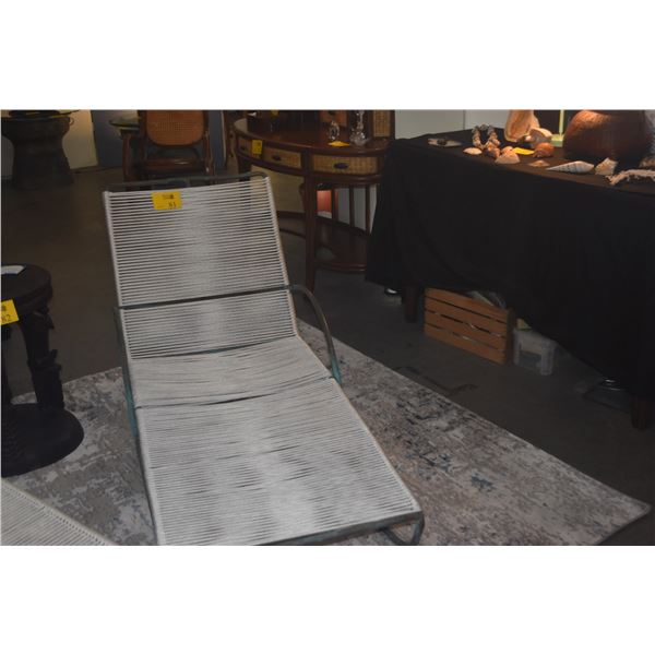 MID CENTURY MODERN WALTER LAMB BRONZE CHAISE LOUNGE CHAIR