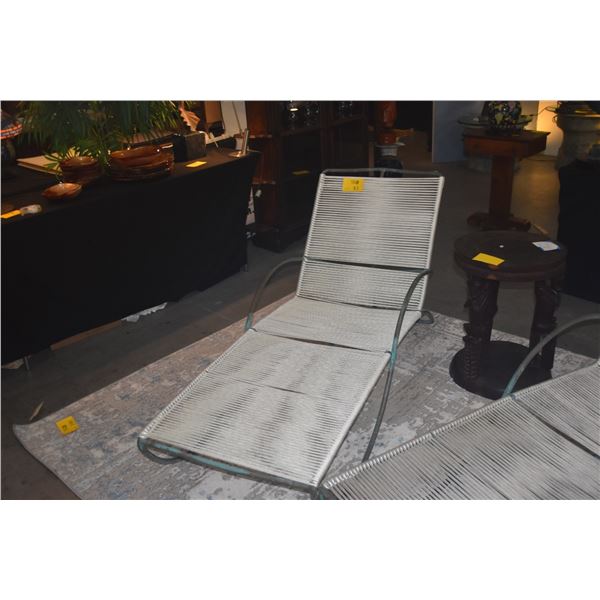 MID CENTURY MODERN WALTER LAMB BRONZE CHAISE LOUNGE CHAIR