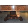 Image 6 : ANTIQUE WOODEN PEDESTAL TABLE (34" X 34")