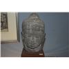 Image 6 : 16" STONE BUDDHA HEAD ON WOOD STAND