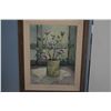 Image 2 : FRAMED OIL ON BOARD, FLORAL STILL LIFE; SIGNED (21" X 26")