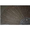 Image 3 : GILT FRAMED ANTIQUE MOTHER OF PEARL & LACE FAN, CA. 1885, FRENCH