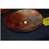 Image 5 : ORANGE & GOLD IRIDESCENT GLASS BOWLS & CHARGES (29 PCS)