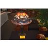 Image 1 : TIFFANY STYLE DRAGONFLY STAINED GLASS TABLE LAMP
