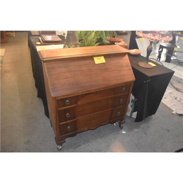 ANTIQUE SECRETARY DESK W/3 DRAWERS