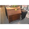 Image 1 : ANTIQUE SECRETARY DESK W/3 DRAWERS