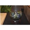 Image 3 : PAIR ANTIQUE JAPANESE CHAMPLEVE & CLOISONNE ENAMEL BRONZE LAMPS W/SHADES (PAIR)