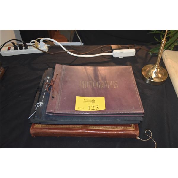 VINTAGE PHOTO BOOKS (EMPTY) (4 PCS)