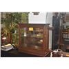 Image 4 : WOOD & GLASS CURIO DISPLAY CABINET (30" X 11" X 29")