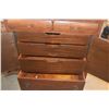 Image 6 : HIGHBOY DRESSER W/6 DRAWERS (36" X 22" X 52")