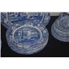 Image 4 : COLLECTION OF SPODE BLUE ITALIAN COLLECTION: DINNER PLATES, SALAD, SERVING PIECES, CUPS & SAUCERS, C
