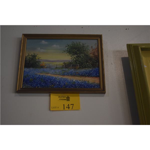 FRAMED LANDSCAPE PAINTING (13" X 10")