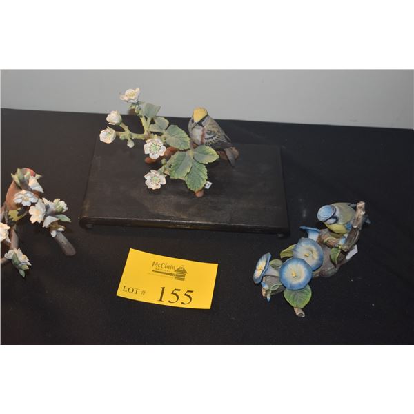 BIRD STATUARY (3 PCS) (DOES NOT INCLUDE STAND)