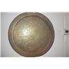 Image 3 : VINTAGE MIDDLE EASTERN BRASS DECORATIVE TRAY W/FLORAL DESIGN (30 3/4")