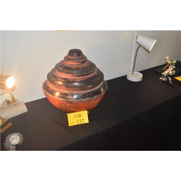 BURMESE LACQUERED FOOD OFFERING VESSEL