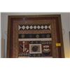 Image 3 : FRAMED AFRICAN SADZA BATIK TAPESTRY W/GEOMETRIC TRIBAL DESIGNS (55" X 73 1/2")