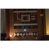 Image 4 : FRAMED AFRICAN SADZA BATIK TAPESTRY W/GEOMETRIC TRIBAL DESIGNS (55" X 73 1/2")