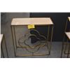 Image 3 : BRASS STANDS W/MARBLE TOPS (5 PCS)