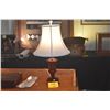 Image 1 : PAIR CRANBERRY GLASS LAMPS W/SHADES (PAIR)