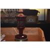 Image 2 : PAIR CRANBERRY GLASS LAMPS W/SHADES (PAIR)