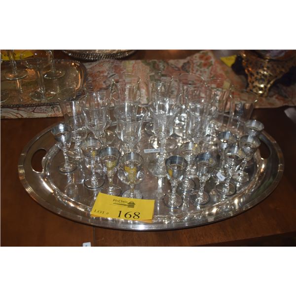 COLLECTION OF PARFAIT GLASSES, MONTE CRISTO GLASSES & CORDIAL GLASSES (25 PCS) (DOES NOT INCLUDE TRA