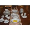 Image 1 : HAVILAND LIMOGES CHINA PLATES, BOWLS, CUPS & SAUCERS, SERVING PIECES, CREAMER & SUGAR (51 PCS)