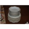 Image 2 : HAVILAND LIMOGES CHINA PLATES, BOWLS, CUPS & SAUCERS, SERVING PIECES, CREAMER & SUGAR (51 PCS)
