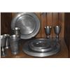 Image 2 : COLLECTION OF PEWTER CHARGERS, PLATES, WINE GLASSES & CUPS (23 PCS)