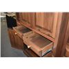 Image 6 : ENTERTAINMENT CABINET, 3 SECTION W/SHELVING & STORAGE