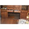 Image 7 : ENTERTAINMENT CABINET, 3 SECTION W/SHELVING & STORAGE